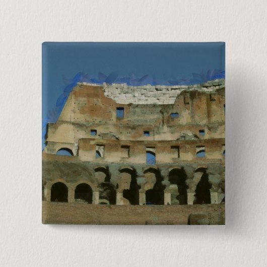 コロサイ絵を描ズ、ローマ 缶バッジ (正面)