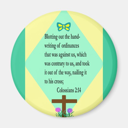 コロサイ2:14磁石 マグネット (正面)