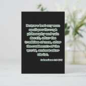 コロサイ2:8 KJV聖書の聖句の挨拶 カード (スタンド正面)