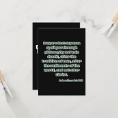 コロサイ2:8 KJV聖書の聖句の挨拶 カード (正面/裏面インサイチュ)