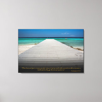 コロサイ3:12 Christian Bible Verse Canvas Art キャンバスプリント