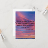 コロサイ3:13 KJVバイブル聖句Pic Flat Greeting カード (正面/裏面インサイチュ)