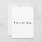 コロサイ3:13 KJVバイブル聖句Pic Flat Greeting カード (裏面)