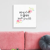 コロサイ3:14キャンバス印刷 キャンバスプリント (インサイチュ (リビング))