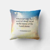 コロサイ3:17,キリスト教の聖書の聖なる書物、 経典, クッション (裏面)