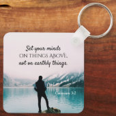 コロサイ3:2上の事に心を置きなさい キーホルダー (裏面)