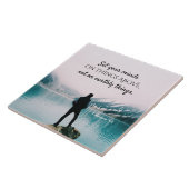 コロサイ3:2上の事に心を置きなさい タイル (側面)