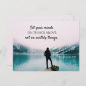 コロサイ3:2上の事に心を置きなさい ポストカード (正面/裏面)