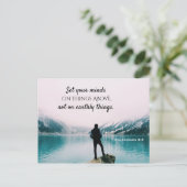 コロサイ3:2上の事に心を置きなさい ポストカード (スタンド正面)