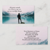 コロサイ3:2上の事に心を置きなさい 名刺 (正面/裏面)