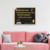 コロサイ3:23キャンバスプリント キャンバスプリント (インサイチュ (リビング))