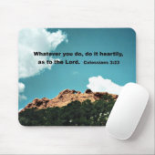 コロサイ3:23何をするにも、心をこめて… マウスパッド (マウス)