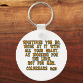 コロサイ3:23 キーホルダー (正面)