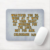 コロサイ3:23 マウスパッド (マウス)