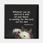 コロサイ3:23 マグネット (正面)