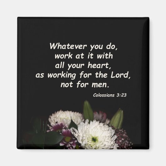 コロサイ3:23 マグネット (正面)