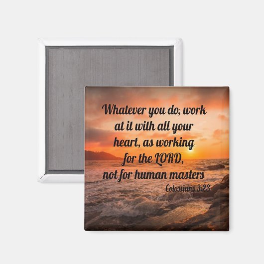 コロサイ3:23 マグネット (正面/裏面)