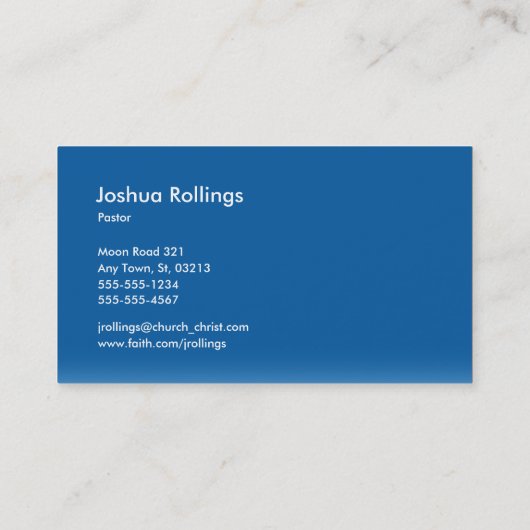 コロサイ3;23 |青 名刺 (裏面)