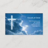 コロサイ3;23 |青 名刺 (正面)