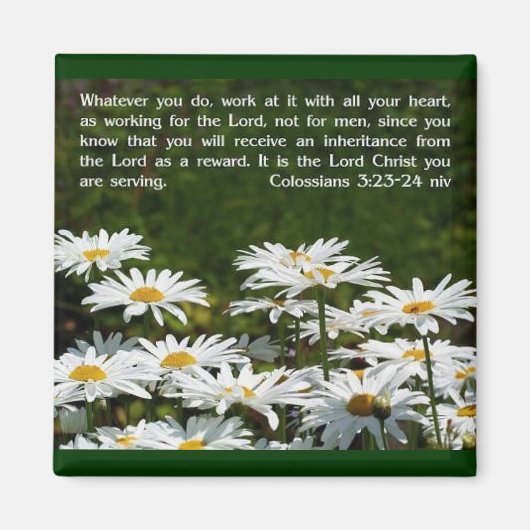 コロサイ3:23-24 マグネット (正面)