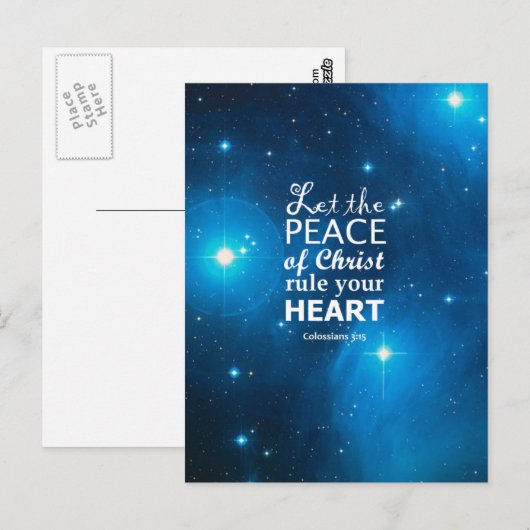 コロサイ 3:15 ポストカード (正面/裏面)