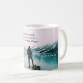 コロサイ 3:2 地上のものではなく、上のものを心に定めなさい コーヒーマグカップ (正面右)