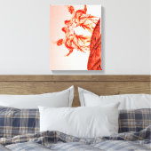 コロシアムのデジタルアートと彫像/彫刻 キャンバスプリント (インサイチュ (寝室))