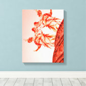 コロシアムのデジタルアートと彫像/彫刻 キャンバスプリント (インサイチュ (ウッドフロア))