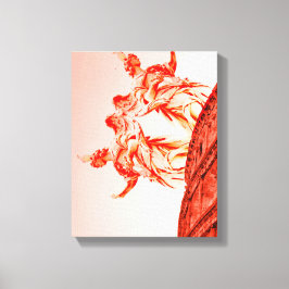 コロシアムのデジタルアートと彫像/彫刻 キャンバスプリント