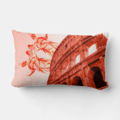 コロシアムのデジタルアートと彫像/彫刻 ランバークッション (裏面)