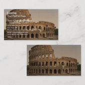 コロシアムの外面、ローマ、イタリアのクラシックPhot 名刺 (正面/裏面)