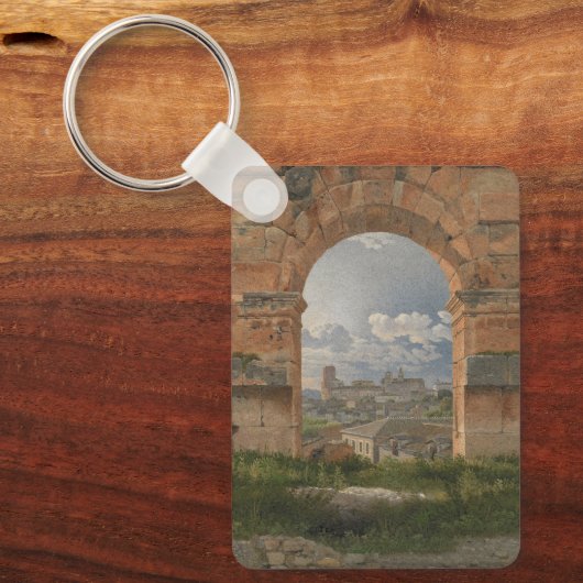 コロシアムの3つのアーチを貫く景色 キーホルダー (正面)