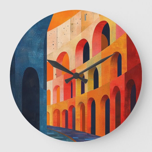 コロシアムオブローマ ラージ壁時計 (正面)