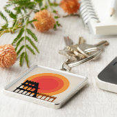 コロシアム未編集ヴィンテージ写真旧美学Bu キーホルダー (側面)