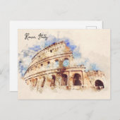 コロシアム。イタリア，ローマ ポストカード (正面/裏面)