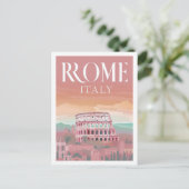 コロセウムローマイタリアヴィンテージ有名トラベルプレイス ポストカード (スタンド正面)