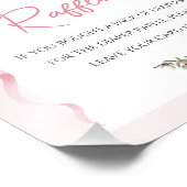 コロッケピンクボウアーチベイビーシャワーおむつサイン フォトプリント            (角)