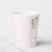 コロッケピンクボウフローラベビーシャワー 紙コップ (右)