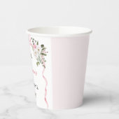 コロッケピンクボウフローラベビーシャワー 紙コップ (左)