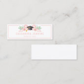 コロッケピンクボウ卒業名カード スキニー名刺 (正面/裏面)