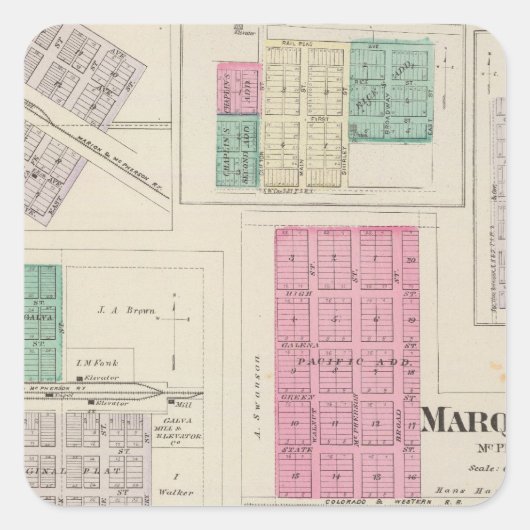 コロッケ、コンウェイ、ガルバ、エリリア、エイムズ、カンザス スクエアシール (正面)