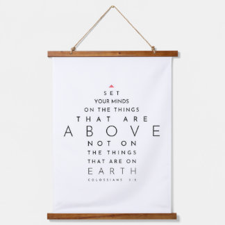 コロッサイ人への手紙第3章2節 吊り下げ型タペストリー