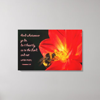 コロッサイ3:23壁アート キャンバスプリント