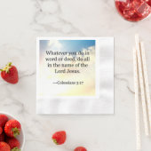 コロッシの聖句3-17 縁ありカクテルナプキン (インサイチュ)