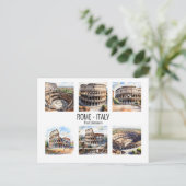 コロッセウムウォーターカラーローマ観光客アトラクション ポストカード (スタンド正面)