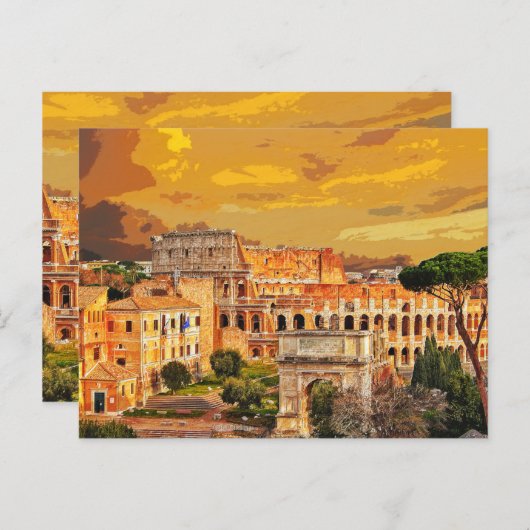 コロッセウムコリセウムイタリアローマ#6 ポストカード (正面/裏面)