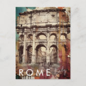 コロッセウムローマイタリアトラベルアートヴィンテージ ポストカード (正面)
