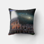 コロッセウムローマイタリアミーツ宇宙とUFO クッション (裏面)