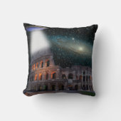 コロッセウムローマイタリアミーツ宇宙とUFO クッション (正面)