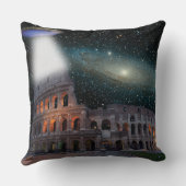 コロッセウムローマイタリアミーツ宇宙とUFO クッション (裏面)